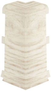 Наружный угол напольного плинтуса VOX Esquero бьянко 66 мм