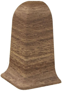 Наружный угол напольного плинтуса VOX Profi дуб терракота 55 мм