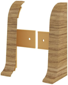 Заглушка напольного плинтуса VOX Profi дуб темный 55 мм 2 шт