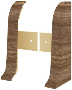 Заглушка напольного плинтуса VOX Profi дуб терракота 55 мм 2 шт