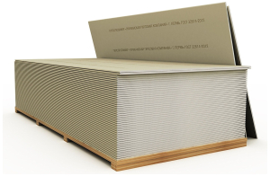 Гипсокартон ГКЛ ГИПСОПОЛИМЕР 2500x1200x9,5 мм