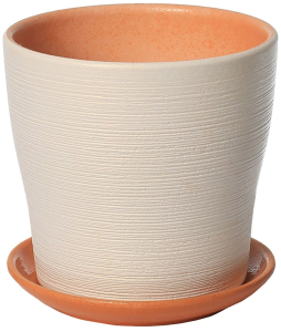 Горшок Флер d17 см керамический белый