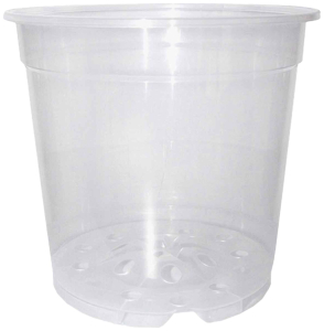 Горшок GARDEN SHOW d11,5 см 0,74 л пластиковый прозрачный