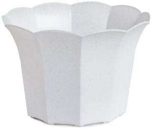 Кашпо Roxor Consumer Facette d15 см пластиковое белое