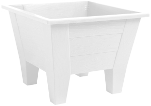 Кашпо Roxor Consumer Elin 40x40x28,5 см пластиковое белое 