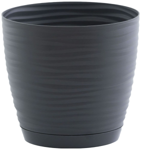 Горшок Form Plastic Sahara 3030-014 d16,7 см 2,4 л пластиковый антрацитовый