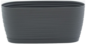 Горшок Form Plastic Sahara 12,75x26,8x11,85 см 2,65 л пластиковый антрацитовый