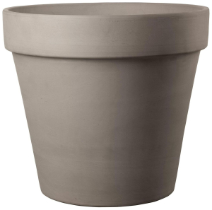 Горшок DEROMA Perfetto d11 см глиняный темно-серый