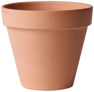 Горшок DEROMA VASO d15 см глиняный светло-коричневый