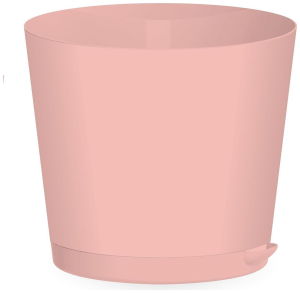 Горшок InGreen Easy Grow d12 см 0,75 л полипропиленовый розовый с подставкой