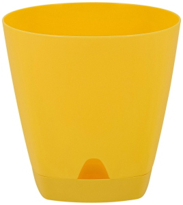 Горшок InGreen Amsterdam d20 см 4 л полипропиленовый спелая груша с поддоном