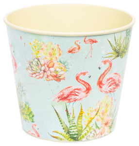 Кашпо Фламинго d13 пластик 