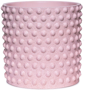 Кашпо Драже d15 см бетонное розовое