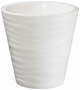 Кашпо Plast Avenue Валенсия d17 см 2,8 л пластик белое 