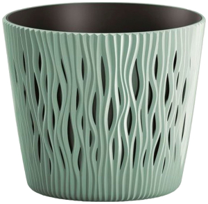 Кашпо Prosperplast Sandy Round d12,8 см 0,9 л пластик мятное