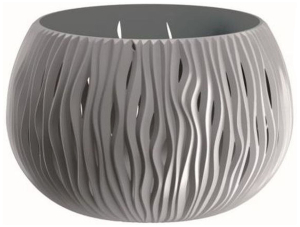 Кашпо Prosperplast Sandy Bowl d29 см 3,9 л пластик серый камень