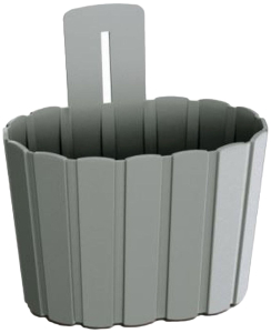 Вазон подвесной Prosperplast Boardee Wall 19,4x15x20,2 см 2,2 л пластик серый