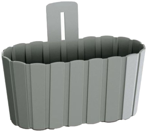 Вазон подвесной Prosperplast Boardee Wall 27,4x15x20,2 см 3,3 л пластик серый