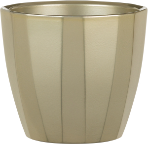 Кашпо керамическое Scheurich 939 декор Голд D18