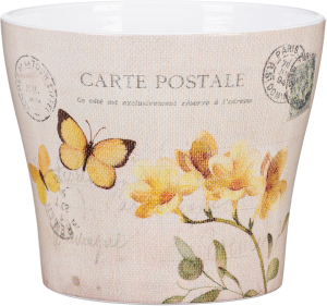 Кашпо керамическое Scheurich 808 декор Френч D11