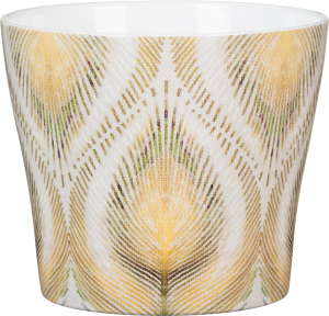 Кашпо керамическое Scheurich 808 декор Павлин D13