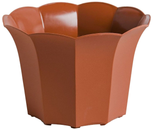 Кашпо Roxor Consumer Facette d13 см пластмассовый терракот