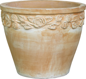 Горшок Терракота d43,5 см h35 см глиняный оранжевый