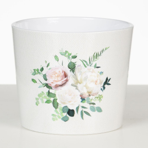 Кашпо керамическое Scheurich 870 декор Альба D12 H10