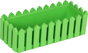 Ящик Лардо 47х19,2х16 см пластиковый с поддоном в ассортименте