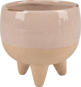 Кашпо для суккулентов керамика кремовое 10,3х9,2 см