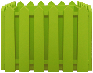 Кашпо Лардо ЭП 28х28х22 см полипропиленовое светло-салатовое с поддоном