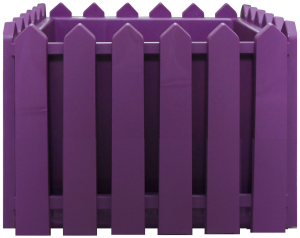 Кашпо Лардо 28х28х22 см полипропиленовое лиловое с поддоном