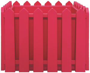 Кашпо Лардо 28х28х22 см 17 л полипропиленовое красное