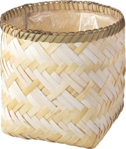 Горшок плетеный бамбук D18 H18 см