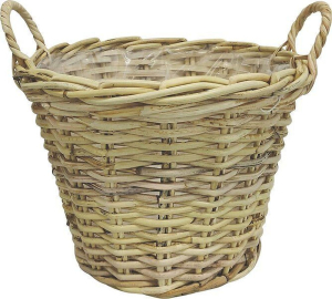 Горшок ротанг с ручками D35 H25 см