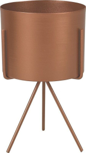 Горшок металл медный H22 см