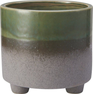 Горшок керамика серый D13 H13 см