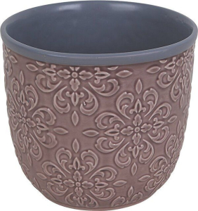 Горшок керамика фиолетовый D16,5 H15 см