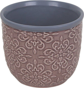Горшок керамика фиолетовый D13 H11 см