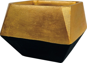 Горшок цемент черный/медный D10 H9 см 802228