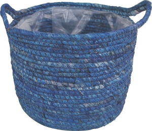 Корзина плетеная кукуруза с ручками D26 H20 см