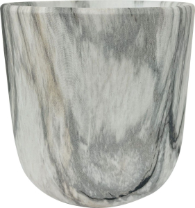 Горшок керамика серый D14 H14 см