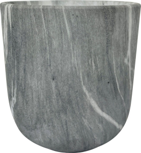 Горшок керамика черный D14 H14 см