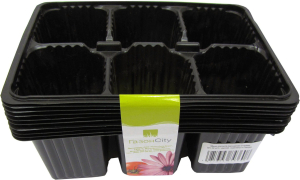 Мини-кассета ГазонCity рассадная 6 ячеек 10 шт