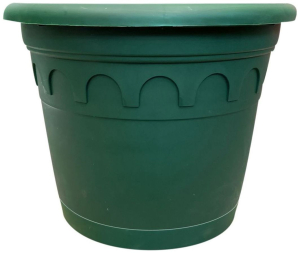 Горшок Soparco Roma d29,2 см 8,7 л полипропиленовый зеленый с поддоном