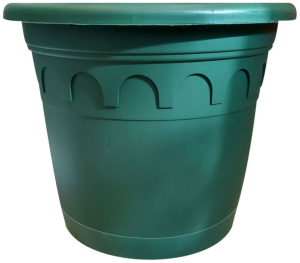 Горшок Soparco Roma d32,2 см 11,5 л полипропиленовый зеленый с поддоном