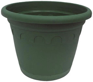 Горшок ГазонCity Roma d16,1 см 3,5 л полипропиленовый зеленый с поддоном