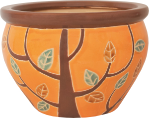 Горшок Микс 1 d15 см h10 см керамический цвета в ассотртименте