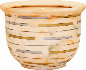 Горшок Микс 7 d15 см h10 см керамический цвета в ассотртименте