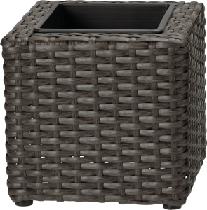 Кашпо Ротанг h16 см искусственный ротанг антрацит